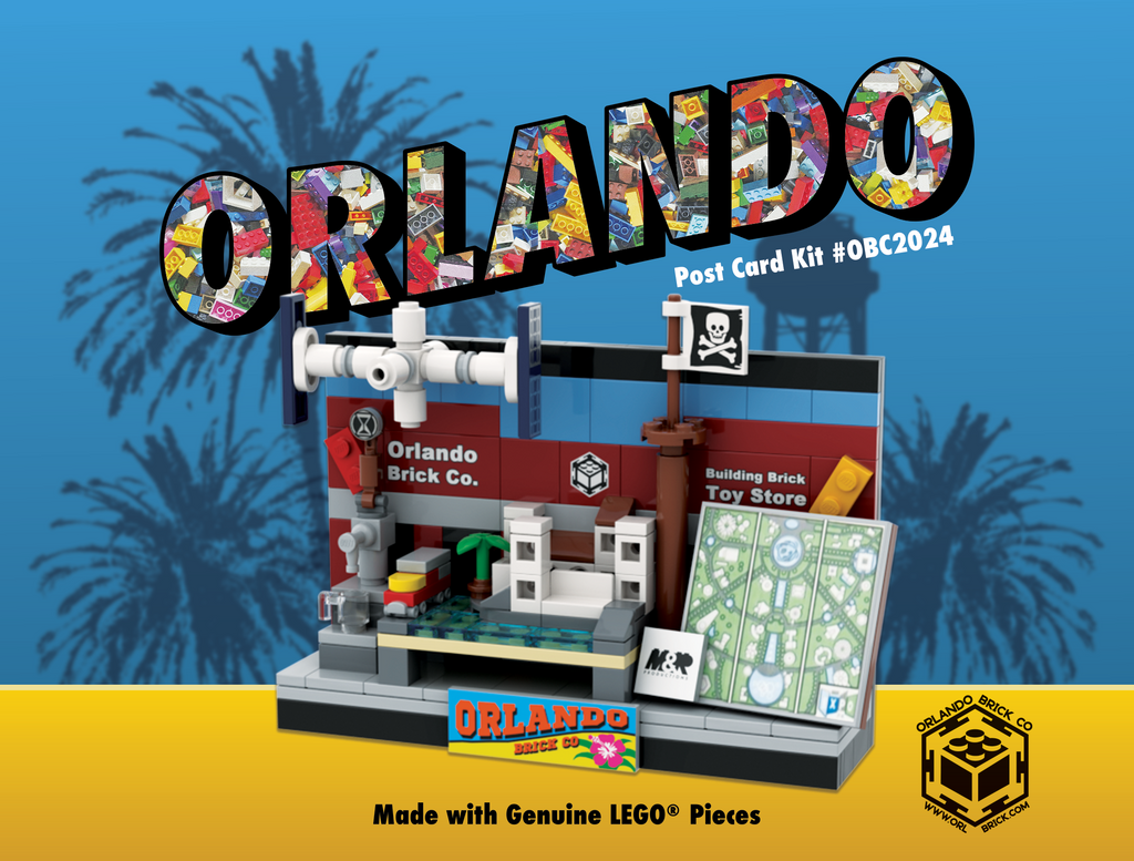 DENIMALZ BRICK SET KE フォトカード付き Orlando Brick Co Post Card Building Kit #OBC2024 – United Brick Co®