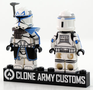 R-P2 Captain Rex, Battle Damaged Helmet- CAC Custom minifigure Clone Army Customs