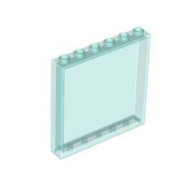 Panel 1x6x5, Part# 59349 Part LEGO® Trans-Light Blue 1 Part