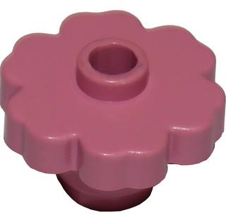 Plant Brick Rounded Flower Open Stud, Part# 4728 Part LEGO® Medium Dark Pink  