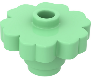 Plant Brick Rounded Flower Open Stud, Part# 4728 Part LEGO® Medium Green  