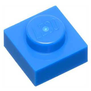 Plate 1x1, Part# 3024 Part LEGO® Blue  
