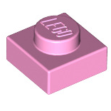 Plate 1x1, Part# 3024 Part LEGO® Bright Pink  