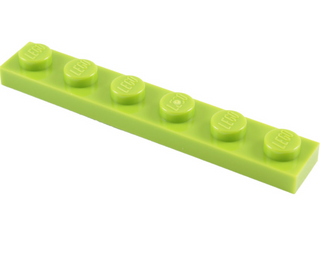 Plate 1x6, Part# 3666 Part LEGO® Lime  