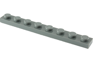 Plate 1x8, Part# 3460 Part LEGO® Dark Bluish Gray  