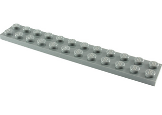 Plate 2x12, Part# 2445 Part LEGO® Dark Bluish Gray  