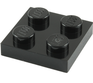 Plate 2x2, Part# 3022 Part LEGO® Black