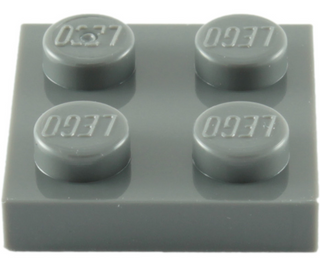 Plate 2x2, Part# 3022 Part LEGO® Dark Bluish Gray