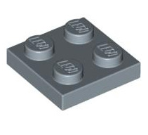 Plate 2x2, Part# 3022 Part LEGO® Sand Blue
