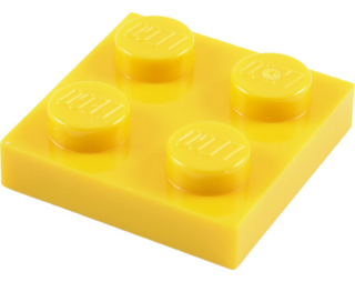 Plate 2x2, Part# 3022 Part LEGO® Yellow