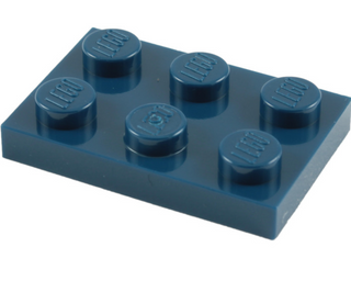 Plate 2x3, Part# 3021 Part LEGO® Dark Blue  