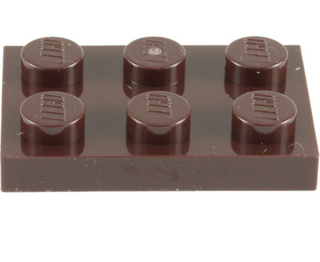 Plate 2x3, Part# 3021 Part LEGO® Dark Brown  