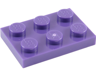 Plate 2x3, Part# 3021 Part LEGO® Dark Purple  