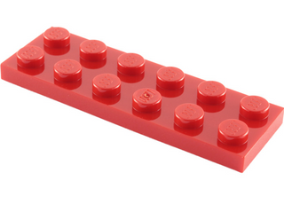 Plate 2x6, Part# 3795 Part LEGO® Red  