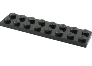 Plate 2x8, Part# 3034 Part LEGO® Black  