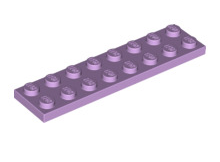Plate 2x8, Part# 3034 Part LEGO® Lavender  