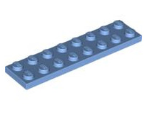 Plate 2x8, Part# 3034 Part LEGO® Medium Blue  