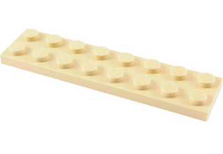 Plate 2x8, Part# 3034 Part LEGO® Tan  