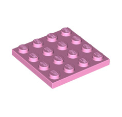 Plate 4x4, Part# 3031 Part LEGO® Bright Pink  