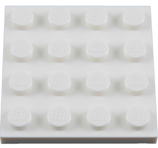 Plate 4x4, Part# 3031 Part LEGO® White  