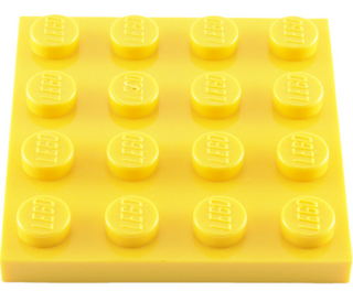 Plate 4x4, Part# 3031 Part LEGO® Yellow  