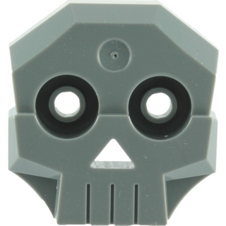 Rock Skull 1x4x3 Relief with Two Pins, Part# 47990 Part LEGO® Dark Bluish Gray  