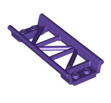 Roller Coaster Straight 8L, Part# 26022 Part LEGO® Dark Purple