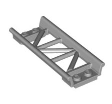 Roller Coaster Straight 8L, Part# 26022 Part LEGO® Light Bluish Gray
