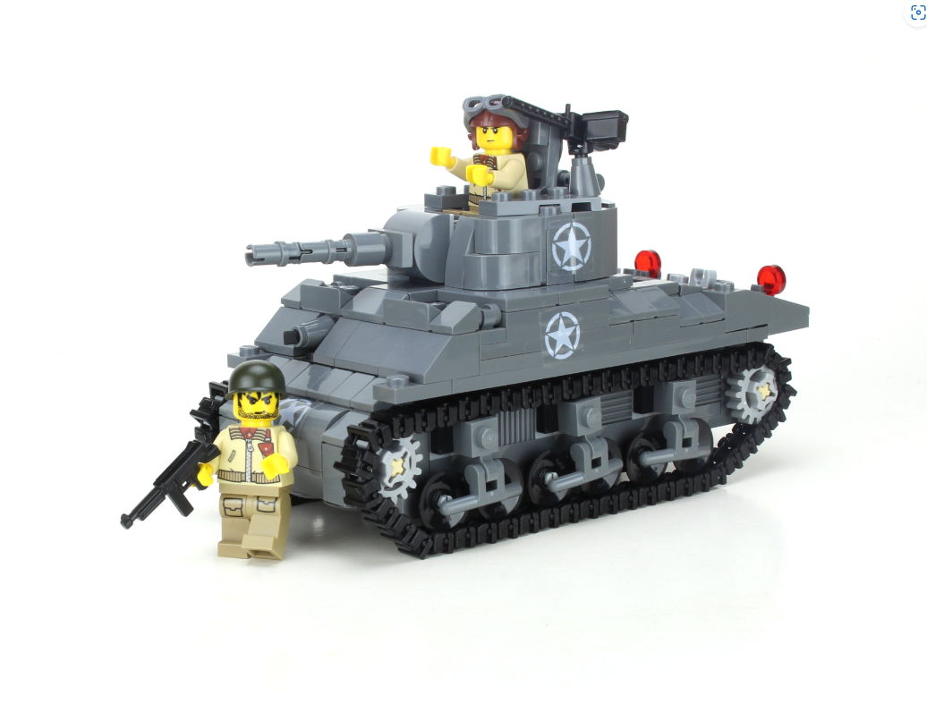 Deluxe M4 Sherman Us WW2 Tank – Atlanta Brick Co