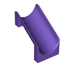 Slide Playground 4x6x6 Straight, Part# 27976 Part LEGO® Dark Purple  