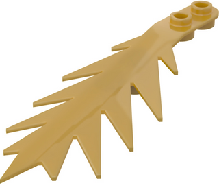 Plant Tree Palm Leaf Small, Part #6148 Part LEGO® Pearl Gold  