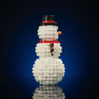 Holiday Snowman Scene Building Kit Bricker Builds