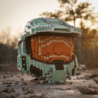 Spartan 117 Life-Sized Helmet Building Kit Bricker Builds