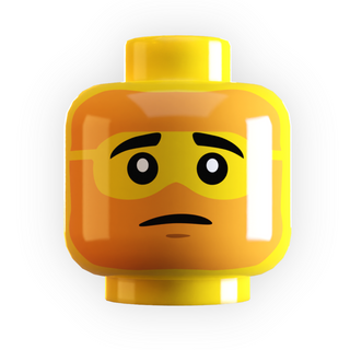 Sunburnt w/ Sunglasses Farmers Tan Minifig Head made using LEGO part Custom Parts B3 Customs