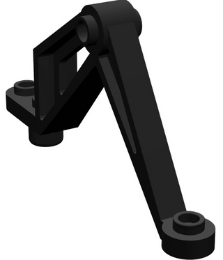 Support Leg Small (Insectoids), Part# 30211 Part LEGO® Black