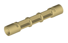 Support 1x1x5 1/3 Spiral Staircase Axle, Part# 40244 Part LEGO® Tan