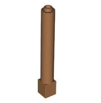 Support 1x1x6 Solid Pillar, Part# 43888 Part LEGO® Medium Nougat 1 Part