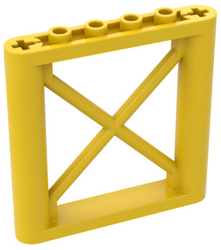 Support 1x6x5 Girder Rectangular, Part# 64448 Part LEGO® Yellow  