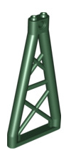 Support 1x6x10 Girder Triangular, Part# 64449 Part LEGO® Dark Green