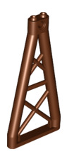 Support 1x6x10 Girder Triangular, Part# 64449 Part LEGO® Reddish Brown