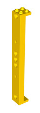 Support 2x2x13 with 5 Pin Holes, Part# 91176 Part LEGO® Yellow
