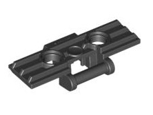 Technic Link, Tread Wide with 2 Pin Holes, Part# 57518 Part LEGO® Black 1 Part