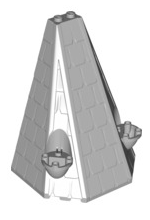 Tower Roof 6x8x9, Part# 33215 Part LEGO® Light Bluish Gray 1 Part