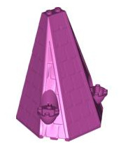 Tower Roof 6x8x9, Part# 33215 Part LEGO® Magenta 1 Part
