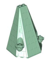 Tower Roof 6x8x9, Part# 33215 Part LEGO® Sand Green 1 Part
