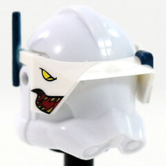 Detail Tigershark Print White Visor- CAC Custom Headgear Accessory Clone Army Customs