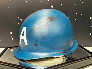 Captain America Helmet Prototype, Captain America: The First Avenger Movie Prop Atlanta Brick Co   