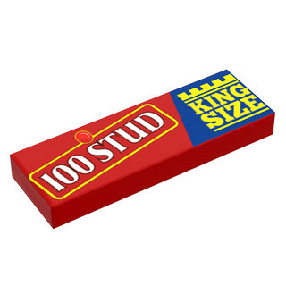 100 Stud Candy (King Size) - B3 Customs® Printed 1x3 Tile Custom Parts B3 Customs