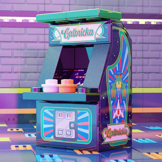Galbricka Minifig Arcade Machine Building Kit B3 Customs