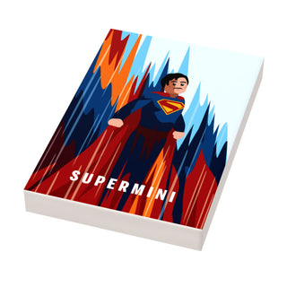 Supermini Movie Cover (2x3 Tile) made using LEGO part - B3 Customs Custom Parts B3 Customs